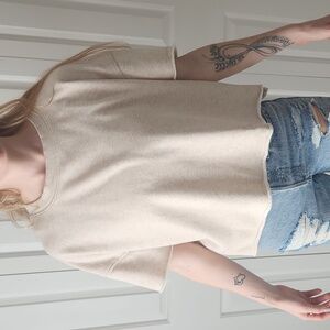 Short sleeve sweatshirt